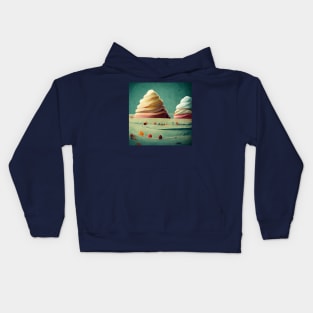 Mountains of ice cream Kids Hoodie